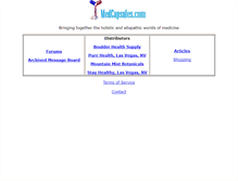 Tablet Screenshot of medcapsules.com